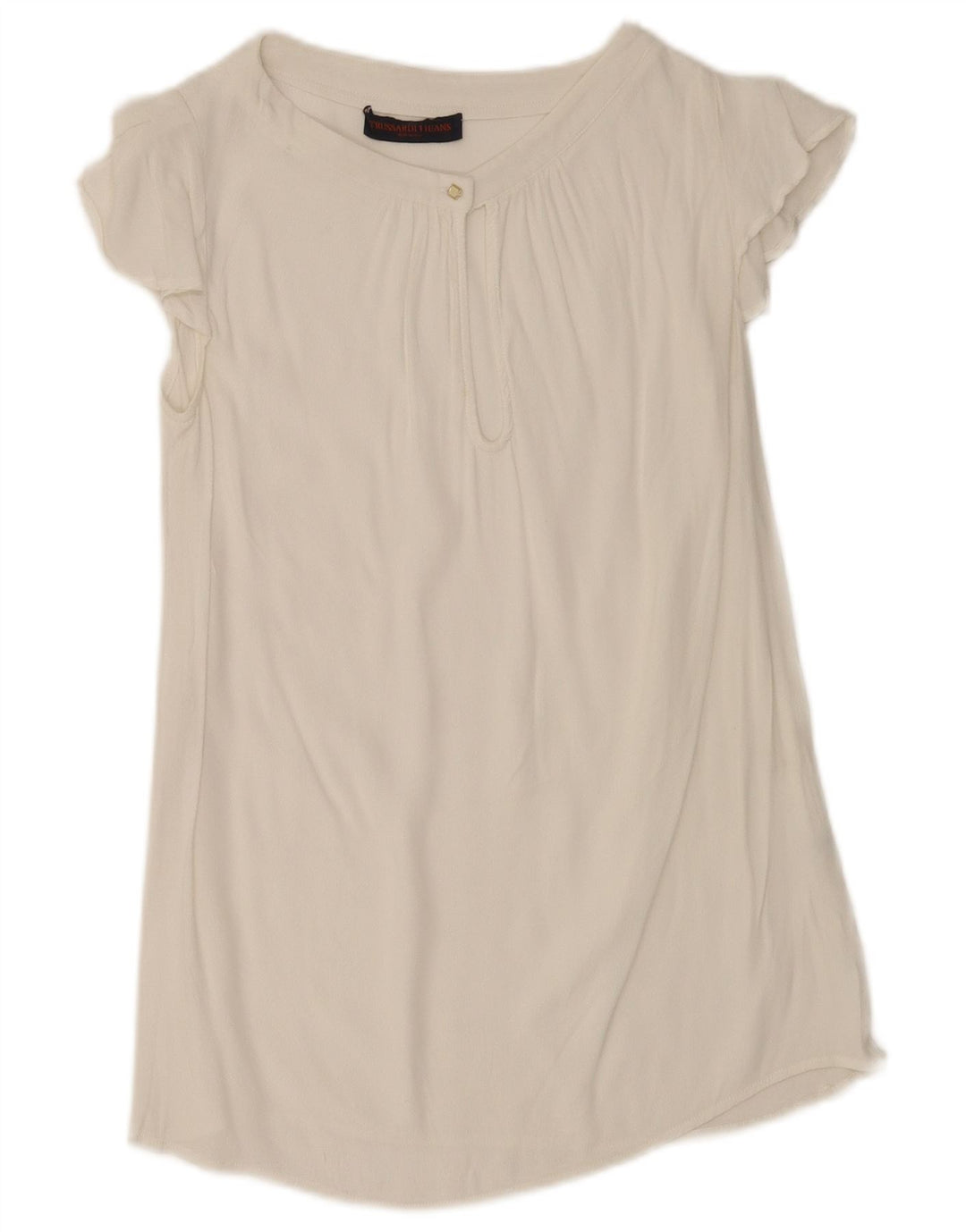 Blusa Lunga Donna Trussardi Jeans IT 38 XS Bianca