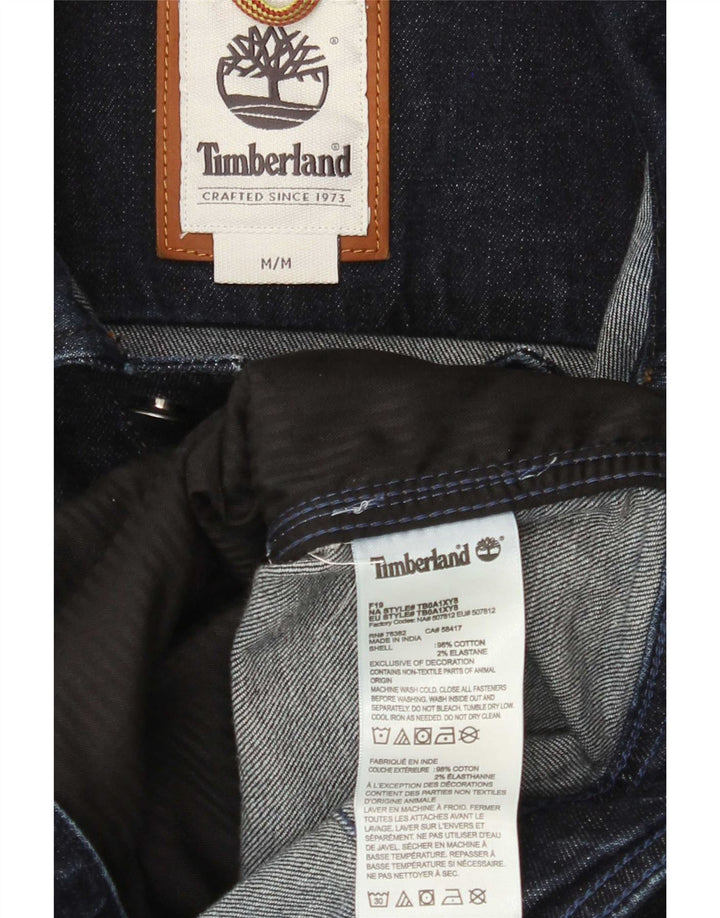 Giacca in denim da uomo Timberland UK 38 cotone medio blu navy