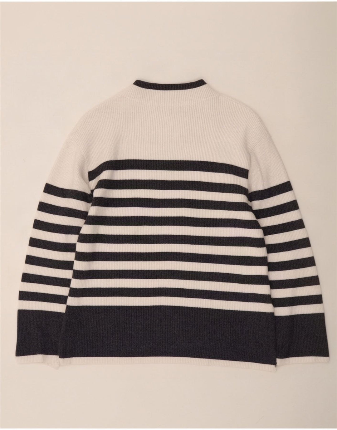 Maglione maglione a collo alto da donna Marks & Spencer UK 14 medio bianco