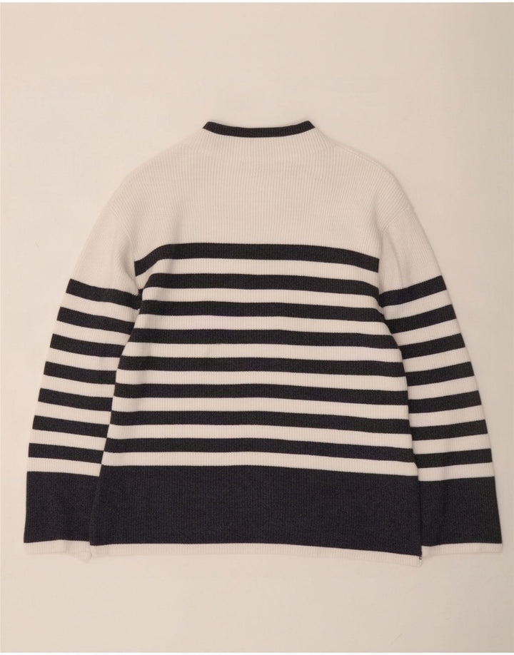 Maglione maglione a collo alto da donna Marks & Spencer UK 14 medio bianco