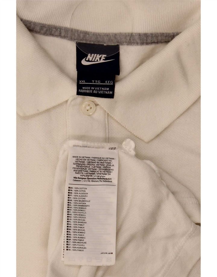 Polo Nike da uomo 2XL in cotone bianco