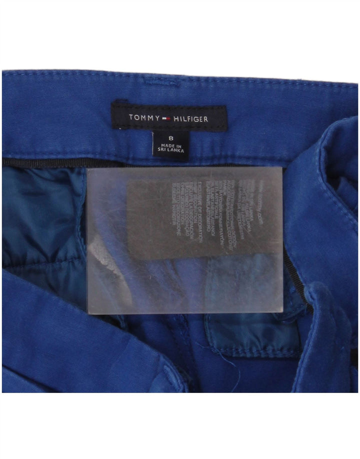 Pantaloni corti dritti da donna Tommy Hilfiger US 8 Medium W32 L25 Blu