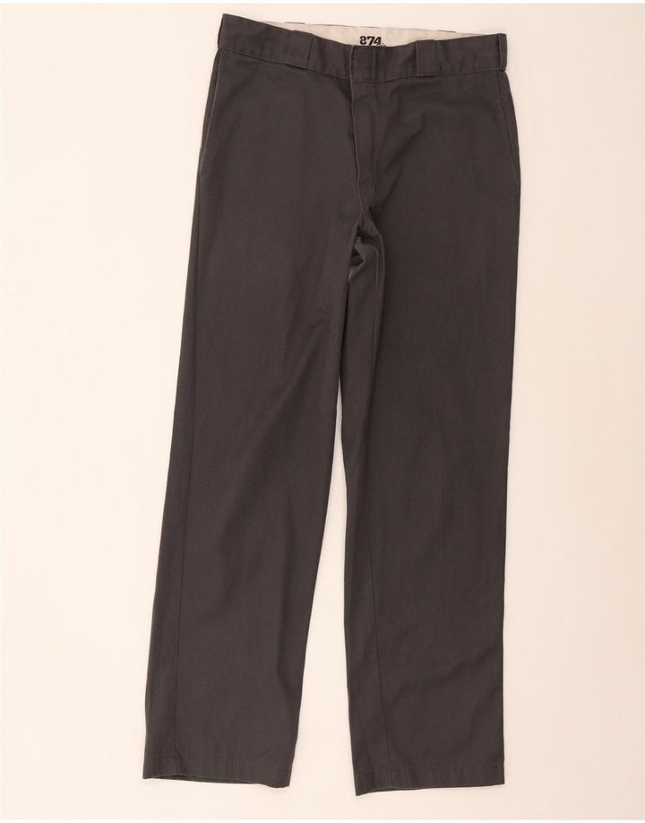 Dickies Pantaloni chino da uomo dritti Original Fit 874 W34 L32 Grigi