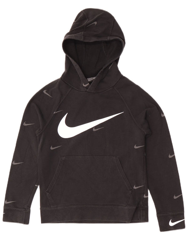 Felpa con cappuccio Nike da bambino con vestibilità grafica standard, 10-11 anni, colore nero medio