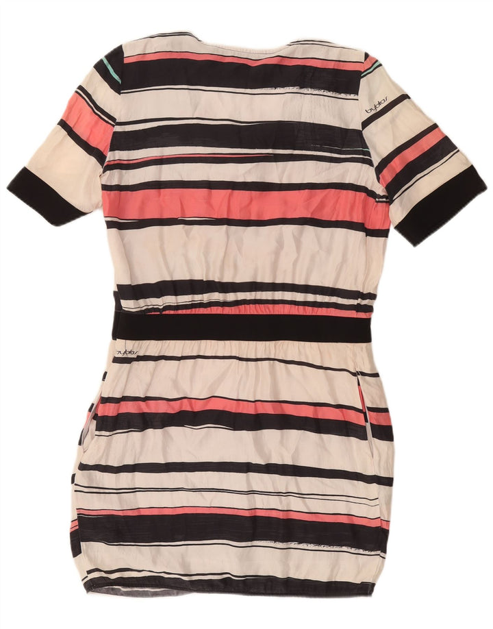 Abito Tubino Donna Byblos IT 40 Small In Seta Rigata Multicolore