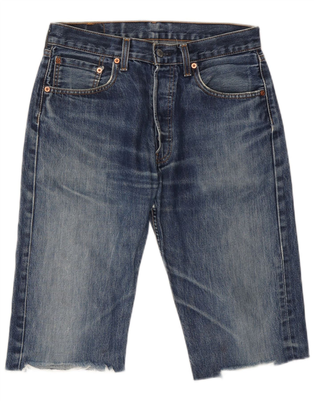 LEVI'S Bermuda da uomo 501 in denim W32 cotone blu medio
