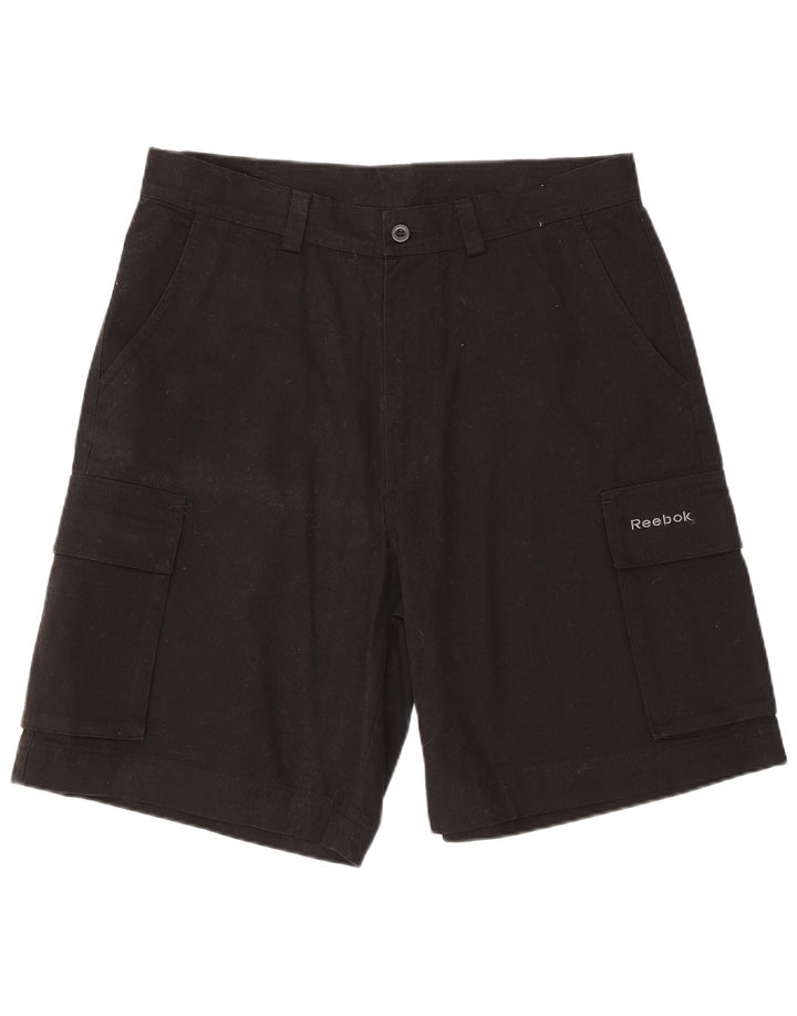 Pantaloncini cargo Reebok da uomo grandi W34 in cotone nero
