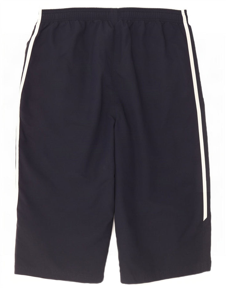 Pantaloncini sportivi Adidas Bermuda da uomo grandi blu navy