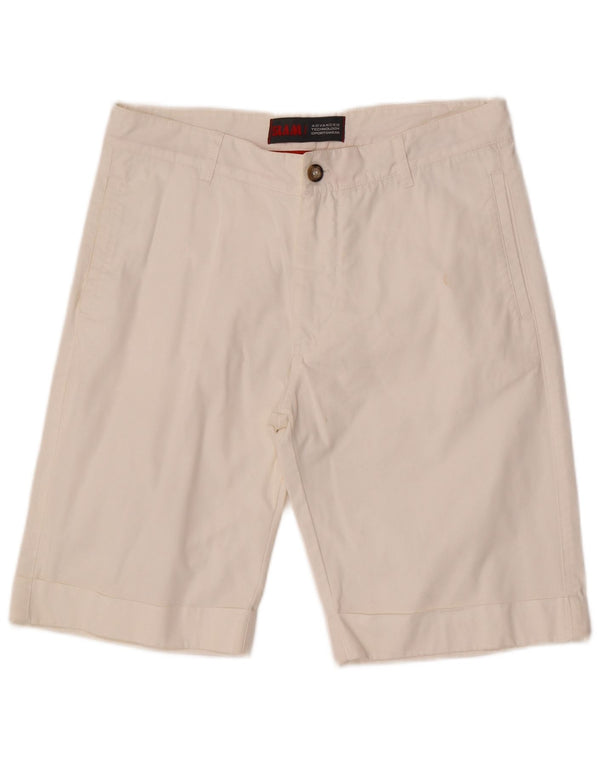 Pantaloncini chino Slam da uomo su misura IT 48 medio W32 cotone bianco
