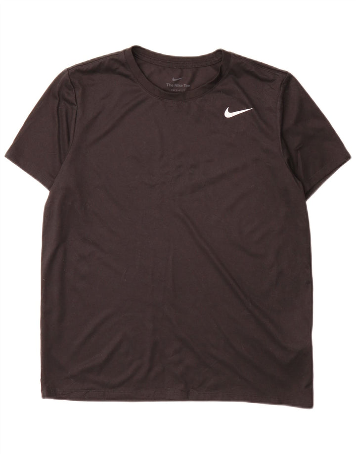 T-shirt Nike Dri Fit da donna, media, nera, poliestere, sportiva