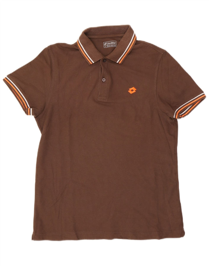 Polo da uomo Lotto Marrone medio