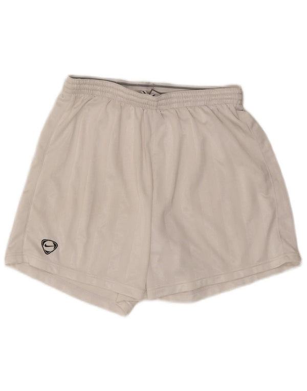 Pantaloncini sportivi da uomo NIKE a righe bianche medie