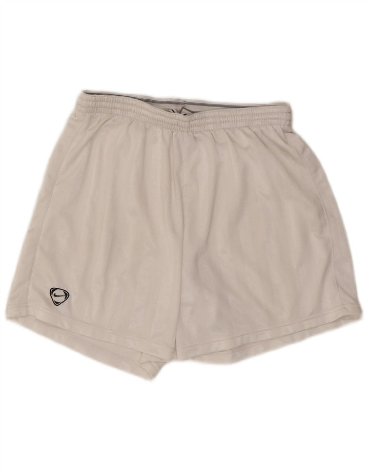 Pantaloncini sportivi da uomo NIKE a righe bianche medie