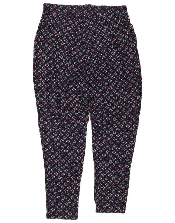 Pantaloni slim da donna Marks & Spencer UK 12 medi W30 L30 blu navy floreale
