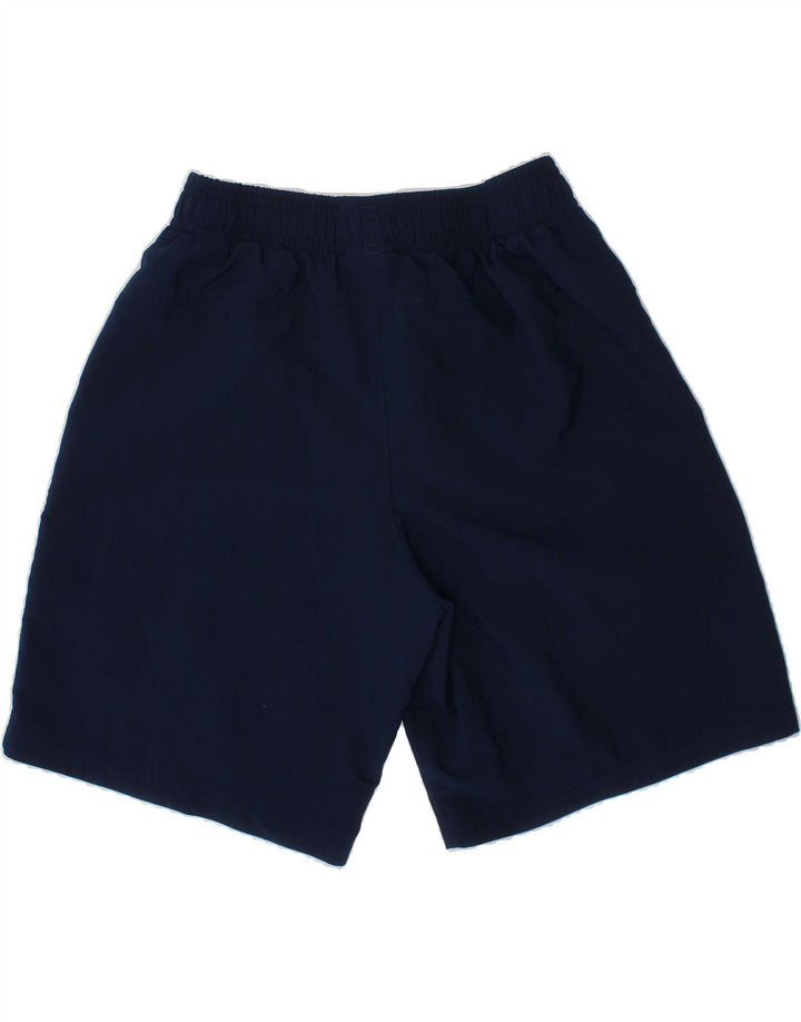UNDER ARMOUR Boys Sport Shorts 11-12 Years Large  Navy Blue Polyester Vintage Under Armour and Second-Hand Under Armour from Messina Hembry 