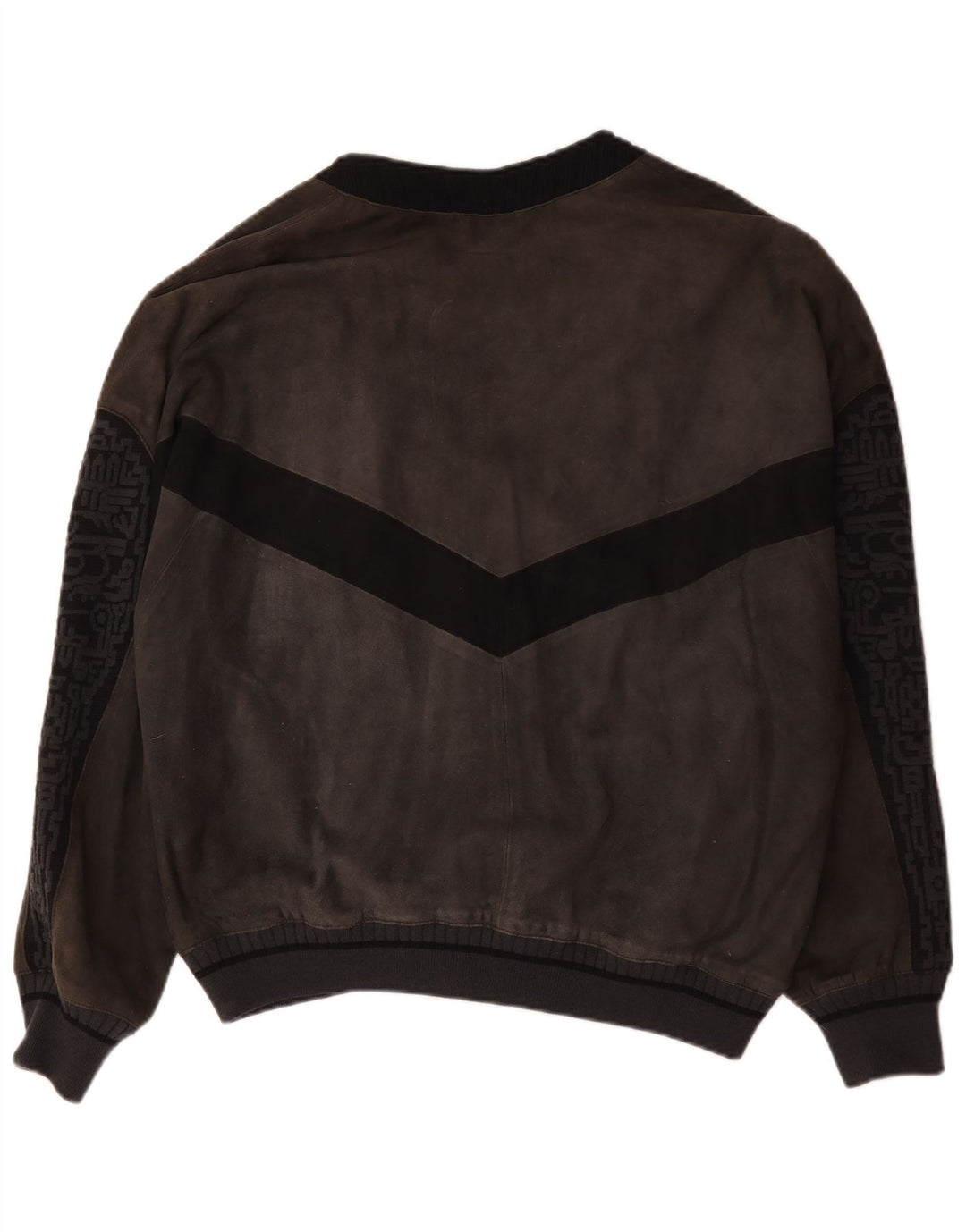 Giubbotto bomber in pelle scamosciata da uomo Torras IT 54 2XL Grigio