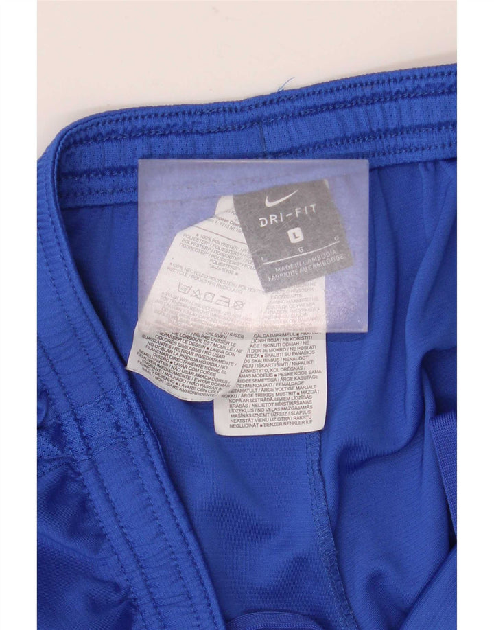 Pantaloncini sportivi Nike Dri Fit da uomo, grandi, in poliestere blu