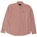 Camicia da uomo Abercrombie & Fitch grande in cotone rosa