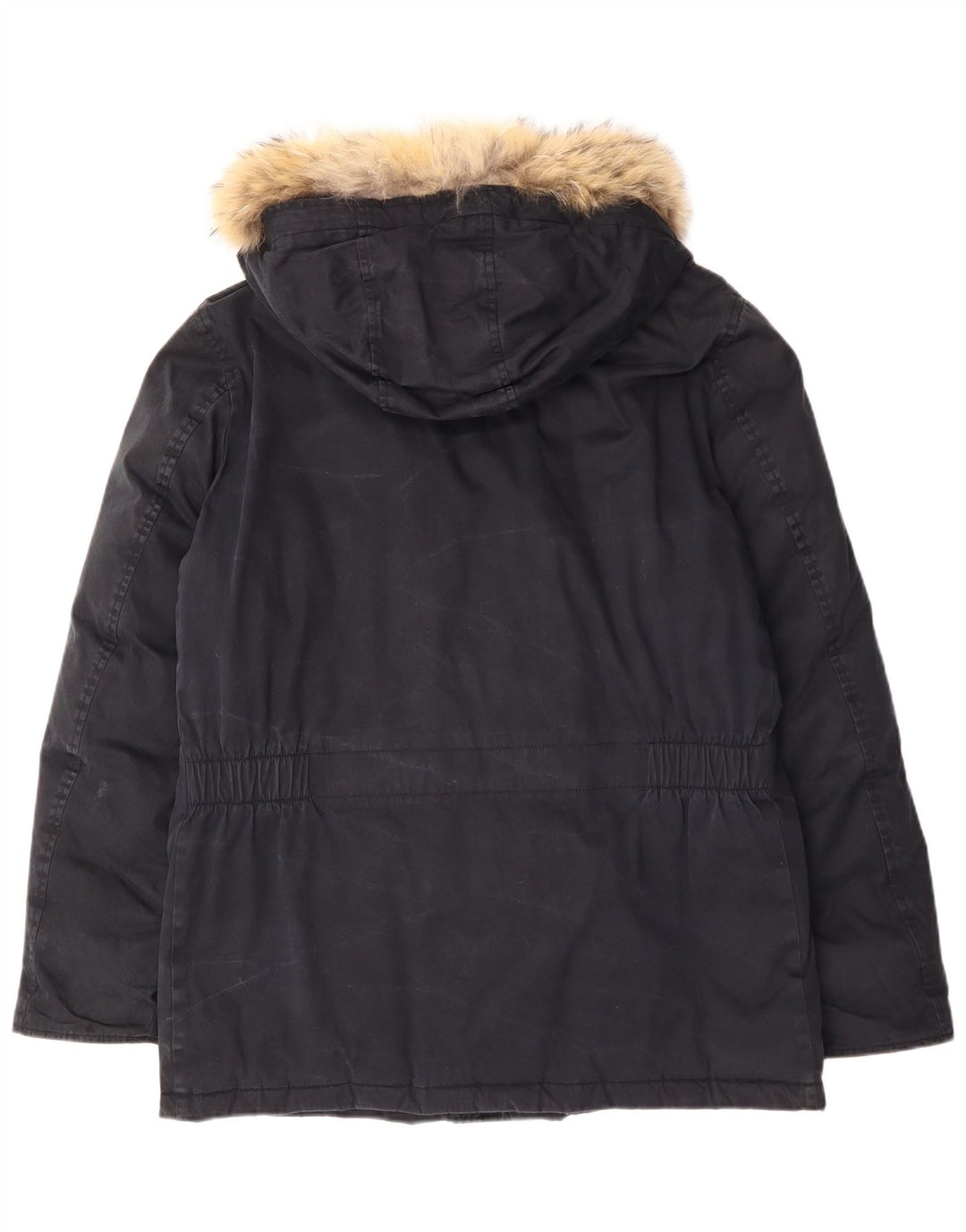 Giacca parka da uomo con cappuccio Holubar UK 42 XL poliestere blu navy
