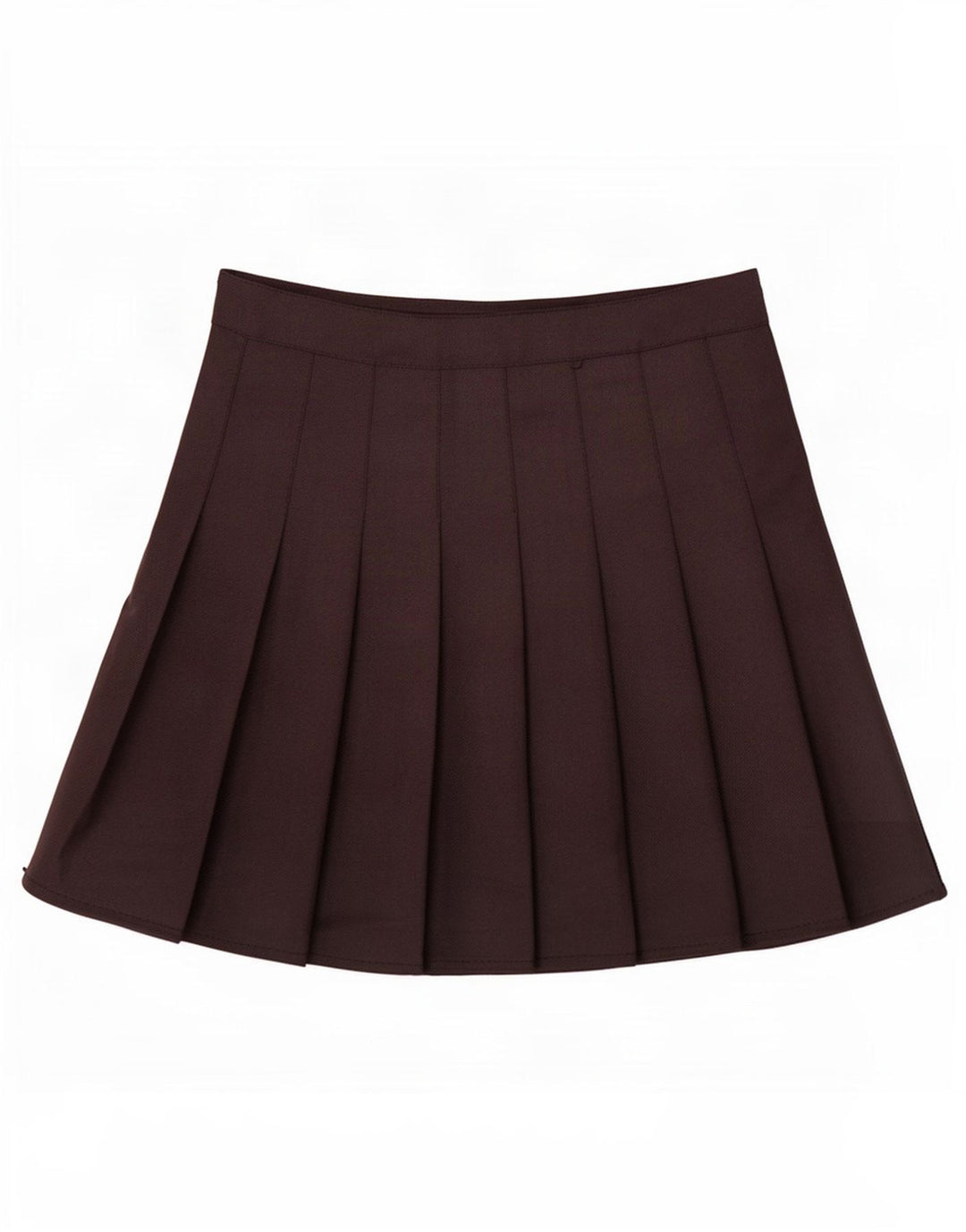 Mini gonna a pieghe vintage da donna media W26 nera