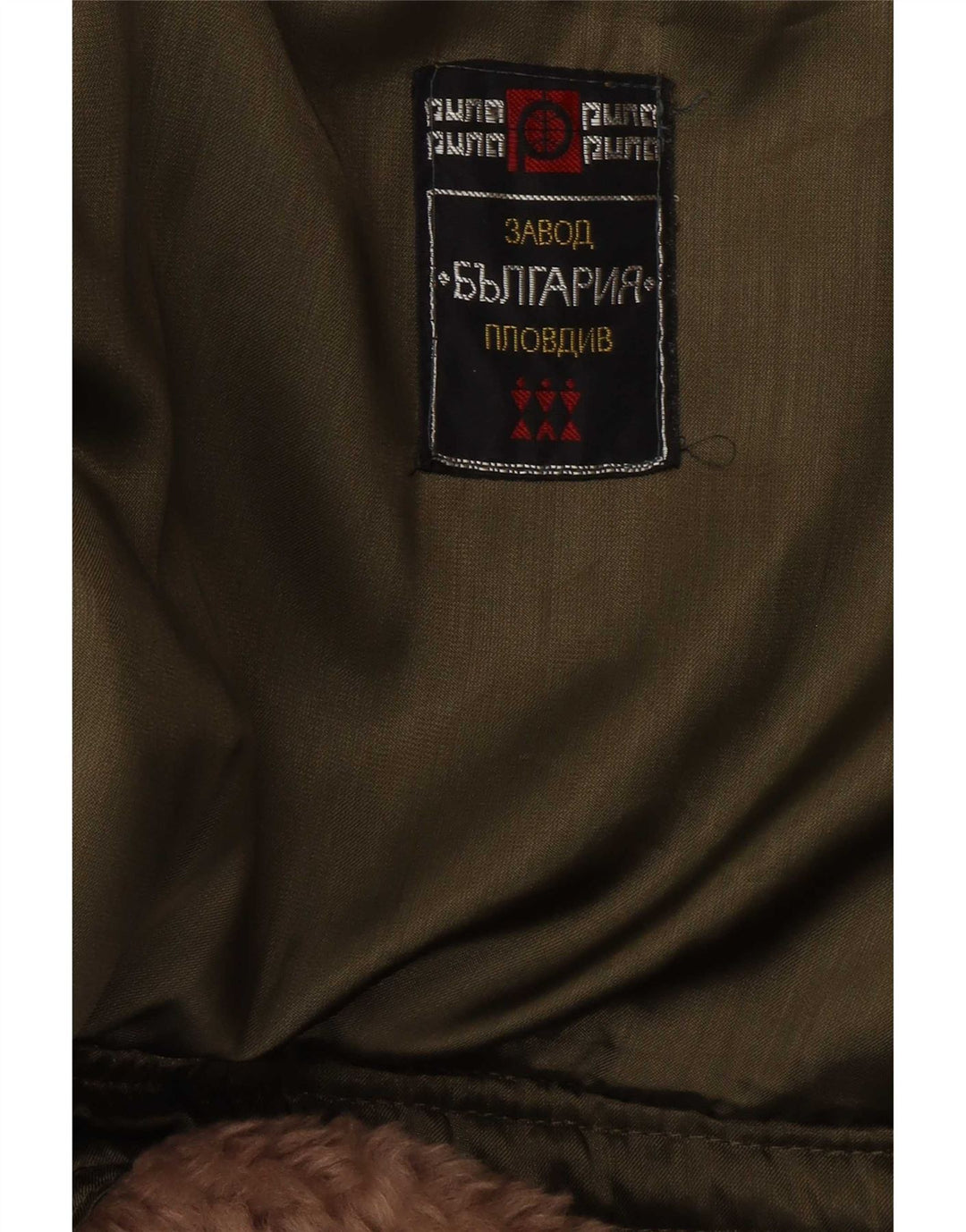 Trench da uomo vintage UK 40 grande color kaki