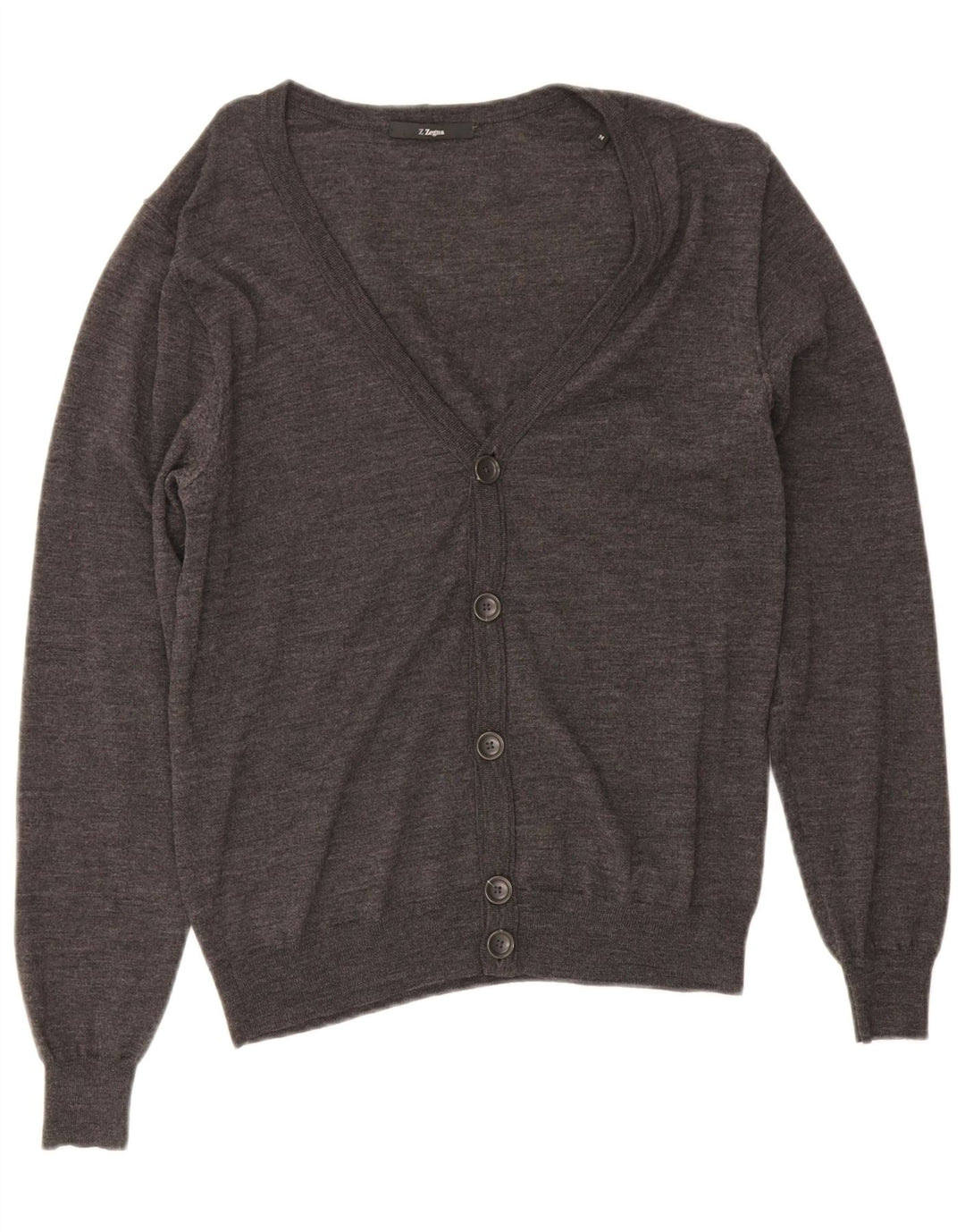 Maglione cardigan da donna Z ZEGNA US 6 Lana grigio medio