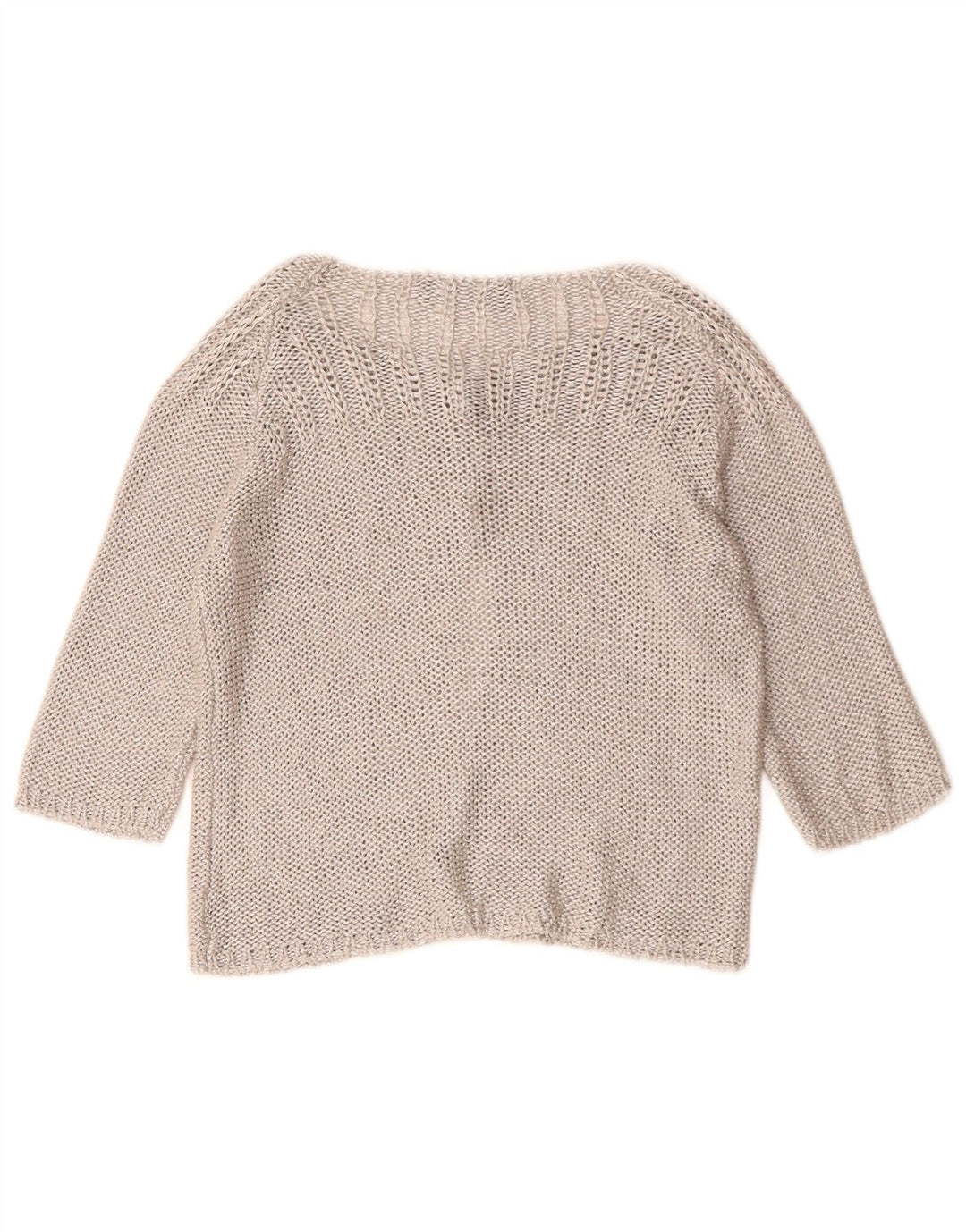 Maglione cardigan con maniche a 3/4 ZARA da donna UK 12 Grigio medio