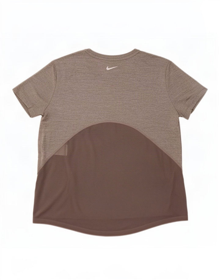 T-shirt da donna Nike Dri Fit Top UK 14 Poliestere color block grigio medio