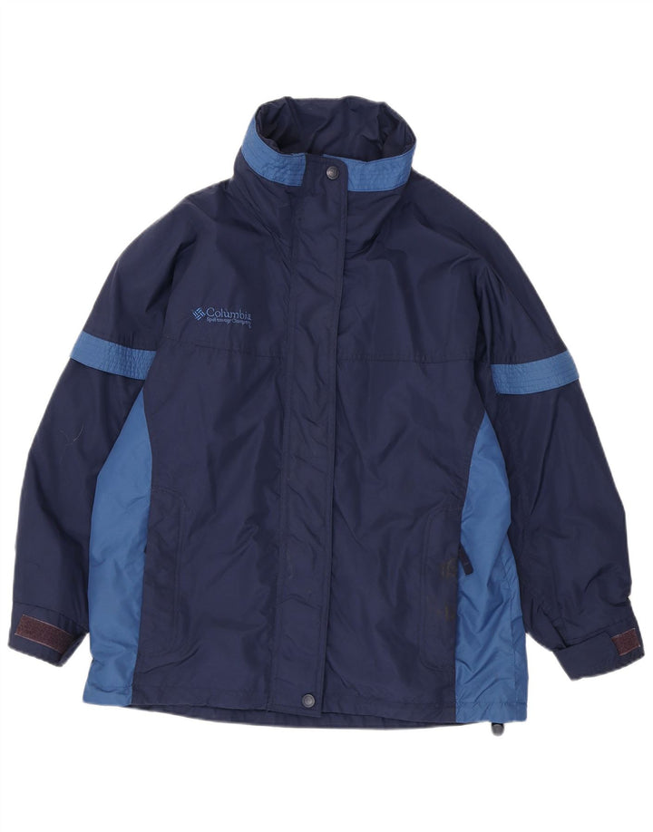 Giacca da sci oversize da donna Columbia UK 10 Small Blu Navy Colourblock