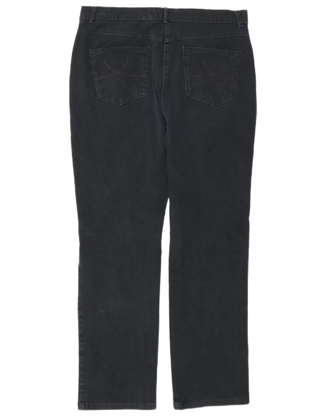 Jeans dritti da donna Marks & Spencer UK 12 medio W32 L29 cotone blu navy
