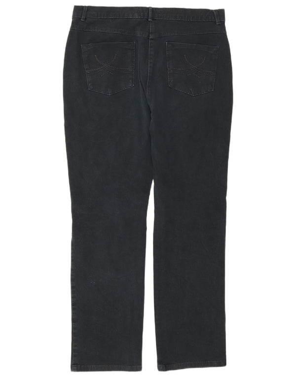 Jeans dritti da donna Marks & Spencer UK 12 medio W32 L29 cotone blu navy
