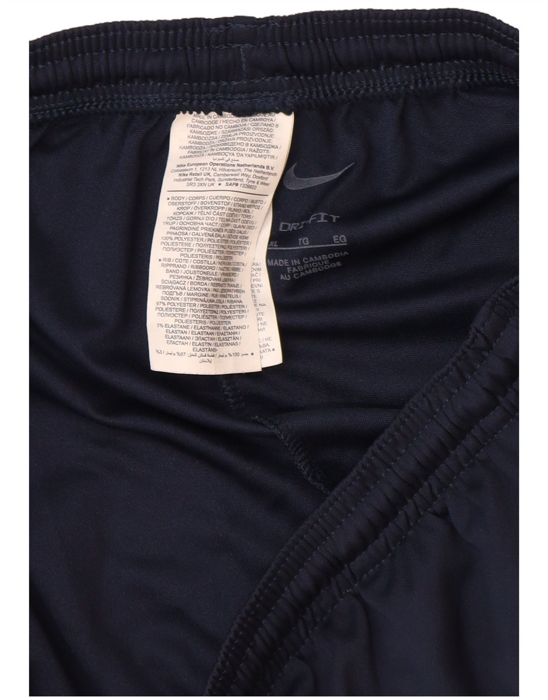Pantaloni da tuta Nike Dri Fit da uomo XL in poliestere blu navy