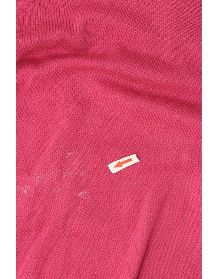 Gap Maglione da uomo con scollo a V grande in cotone rosa