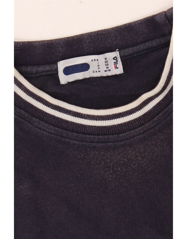 T-shirt grafica da uomo FILA Top IT 50 medio blu navy in cotone