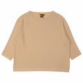 MASSIMO DUTTI Womens Oversized Boat Neck Jumper Sweater UK 14 Medium Beige