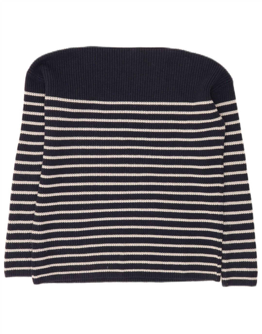 Gap Donna Maglione con scollo a barca Maglione UK 14 Medio Blu Navy a righe