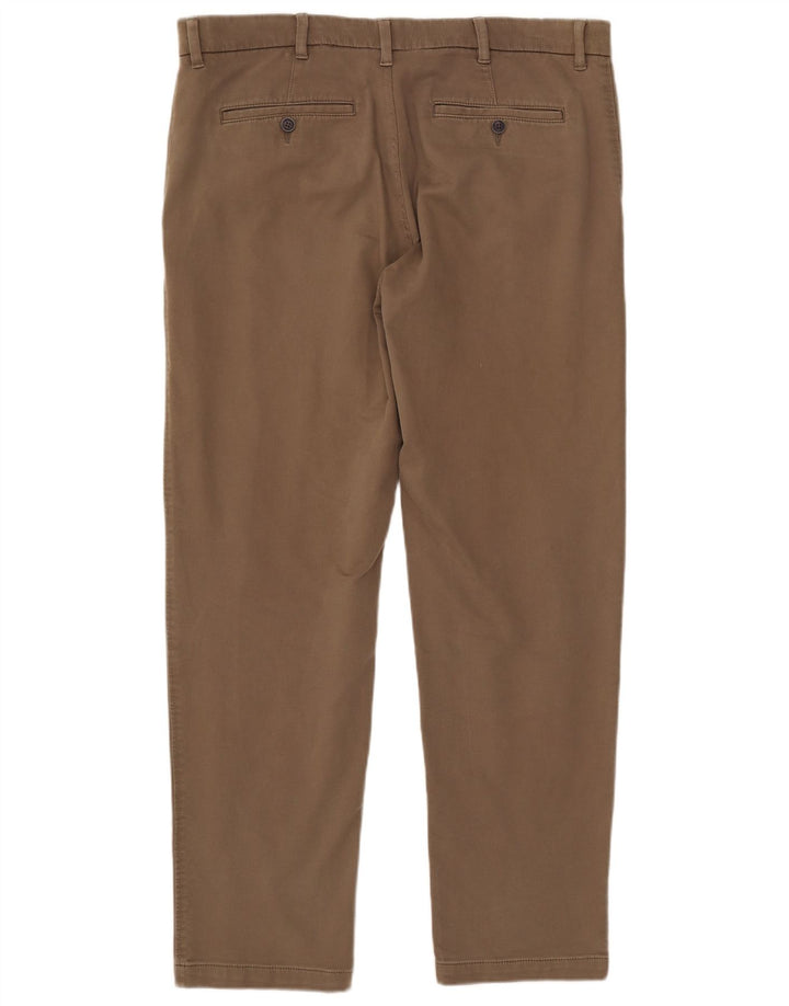 Pantaloni chino slim da uomo Marks & Spencer W40 L33 cotone kaki