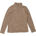 MOUNTAIN WAREHOUSE Womens Zip Neck Fleece Jumper UK 12 Medium  Brown Vintage Mountain Warehouse and Second-Hand Mountain Warehouse from Messina Hembry 
