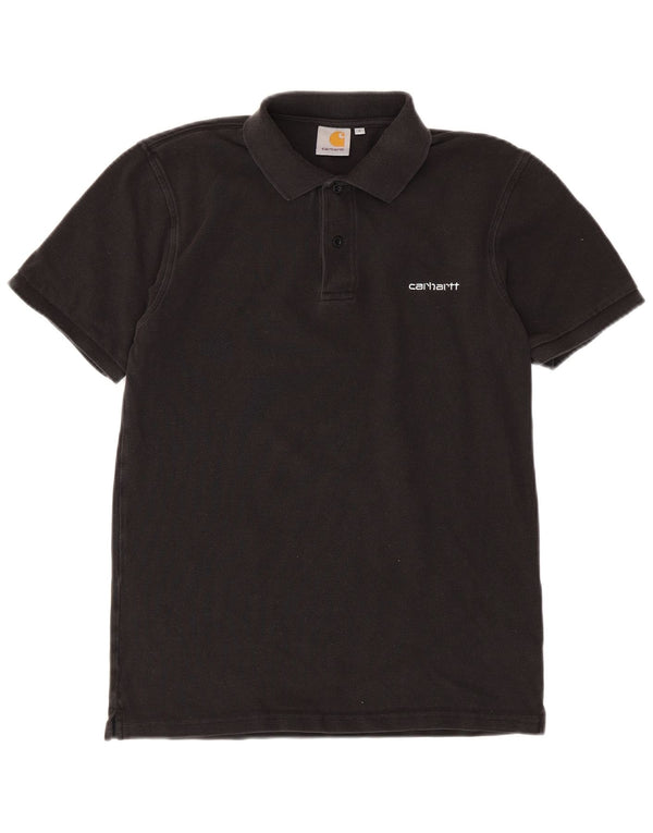 Polo Carhartt da uomo piccola in cotone nero