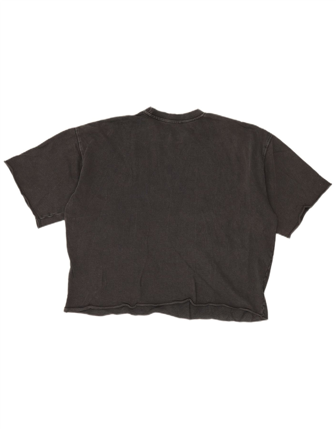 T-shirt oversize da donna Zara UK 10 piccola in cotone grigio