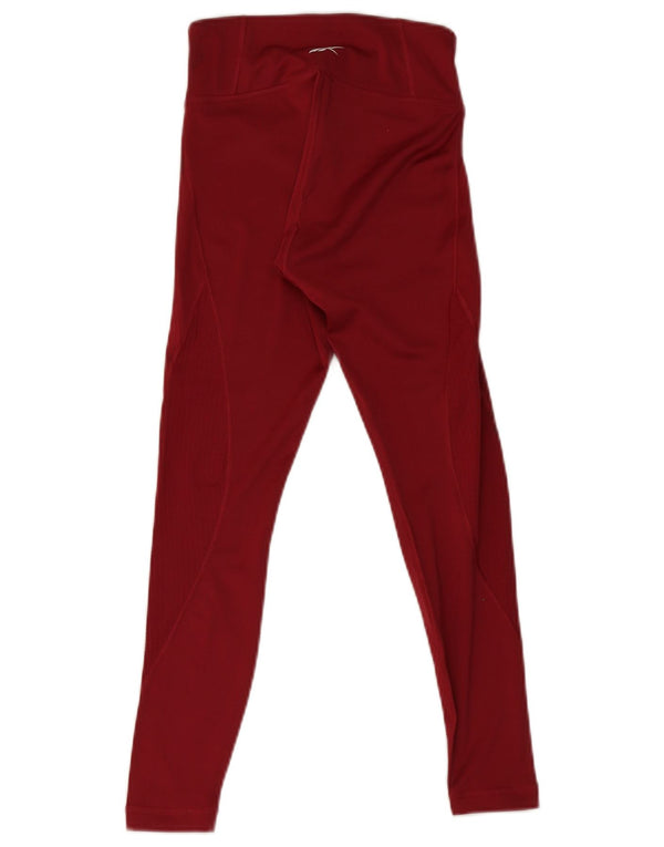 Leggings Reebok da donna UK 4 XS rosso poliestere