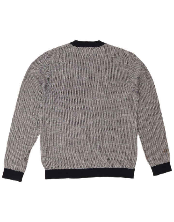 JACK & JONES Maglione maglione girocollo da uomo grande in acrilico grigio