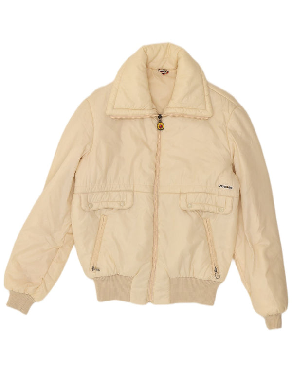 Giubbotto bomber da donna MC Ross IT 46 Large in poliammide bianco sporco