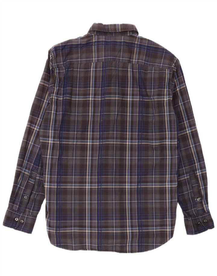Camicia da uomo Regular Fit Marlboro Classics XL in cotone a quadri grigio