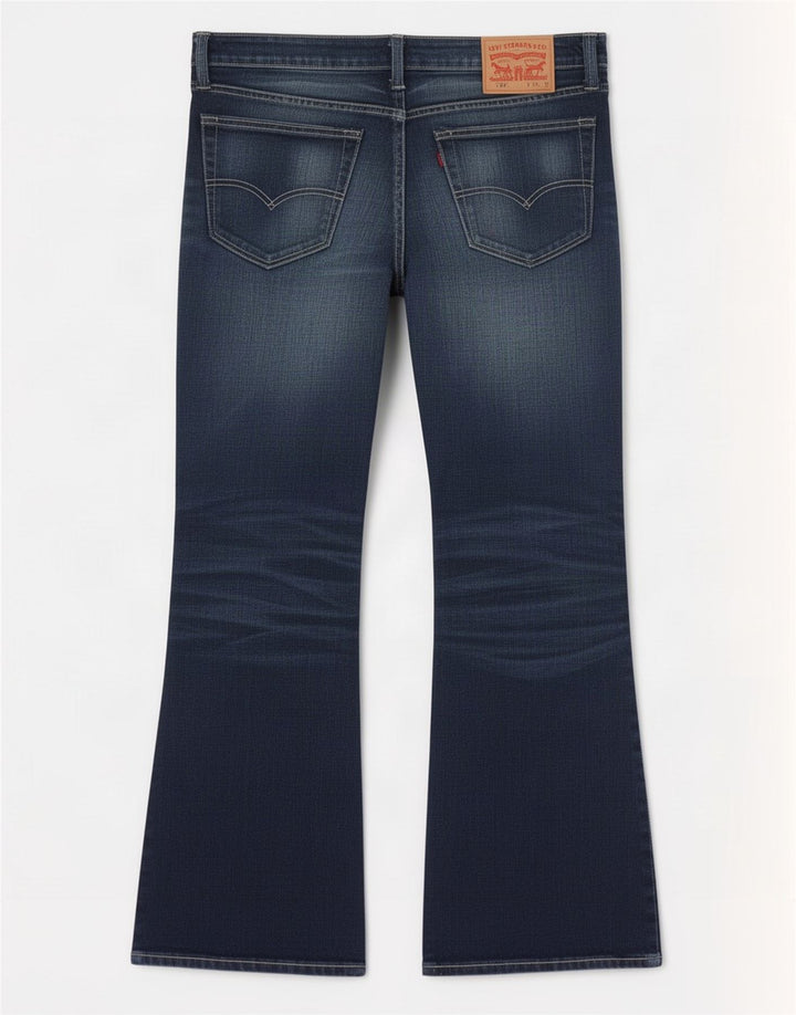 Levi's Uomo 527 Jeans Bootcut W32 L32 Cotone Blu Navy