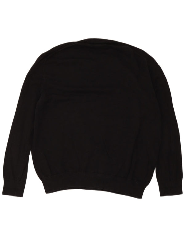 Maglione maglione con scollo a V da uomo Marks & Spencer 2XL cotone nero