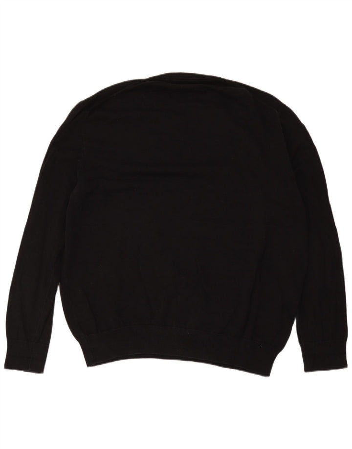 Maglione maglione con scollo a V da uomo Marks & Spencer 2XL cotone nero