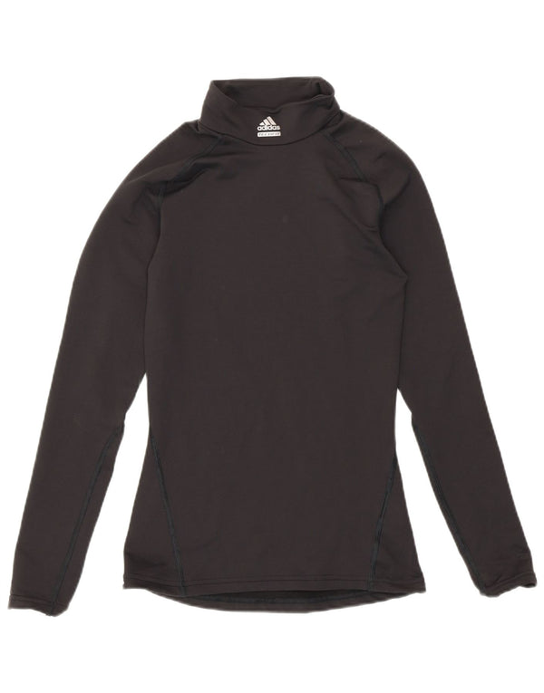 Adidas Womens Climawarm Top Long Sleeve UK 4 XS Black Nylon