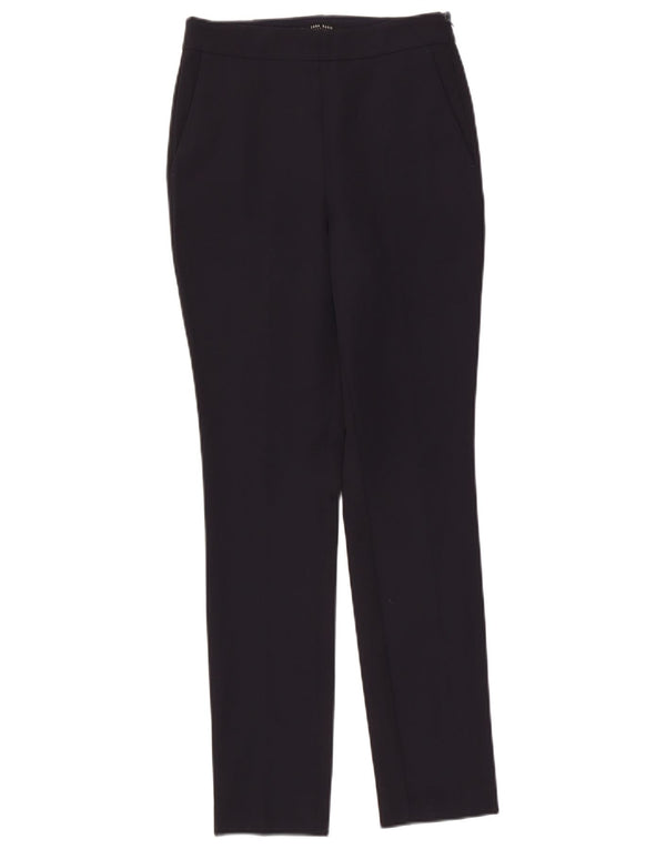 Pantaloni chino slim da donna Zara XS W24 L28 poliestere blu navy