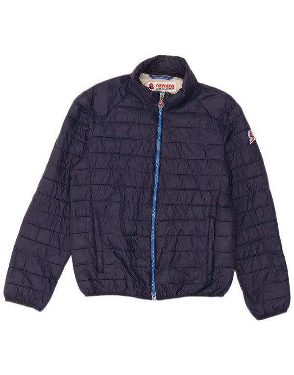 Invicta Womens Hooded Padded Jacket UK 18 XL Navy Blue Nylon